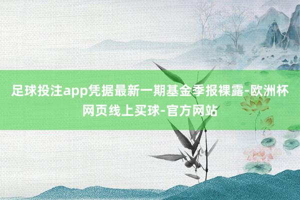 足球投注app凭据最新一期基金季报裸露-欧洲杯网页线上买球-官方网站