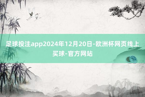足球投注app2024年12月20日-欧洲杯网页线上买球-官方网站