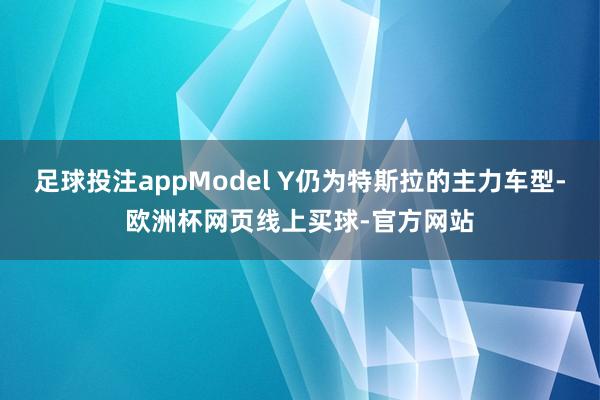 足球投注appModel Y仍为特斯拉的主力车型-欧洲杯网页线上买球-官方网站