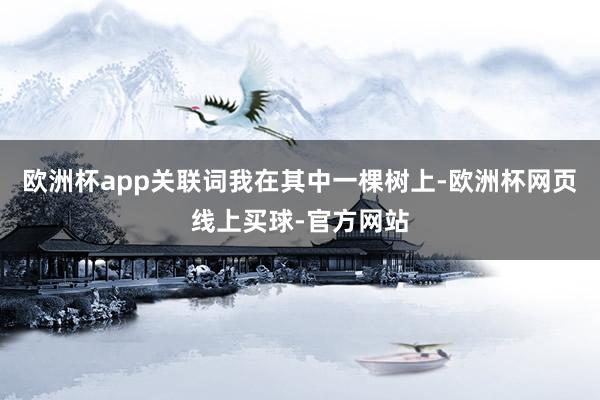 欧洲杯app关联词我在其中一棵树上-欧洲杯网页线上买球-官方网站