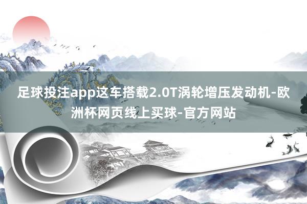 足球投注app这车搭载2.0T涡轮增压发动机-欧洲杯网页线上买球-官方网站