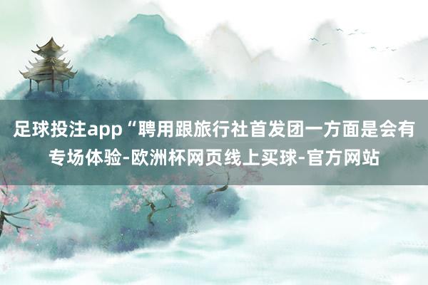 足球投注app“聘用跟旅行社首发团一方面是会有专场体验-欧洲杯网页线上买球-官方网站