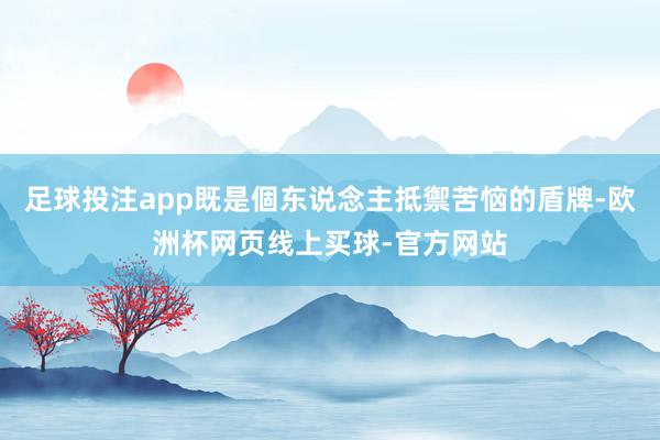 足球投注app既是個东说念主抵禦苦恼的盾牌-欧洲杯网页线上买球-官方网站