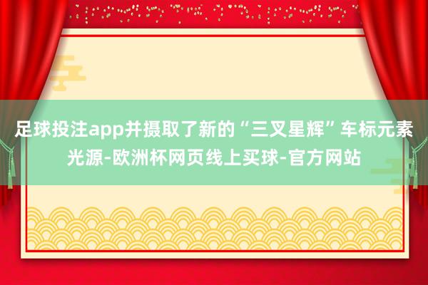 足球投注app并摄取了新的“三叉星辉”车标元素光源-欧洲杯网页线上买球-官方网站