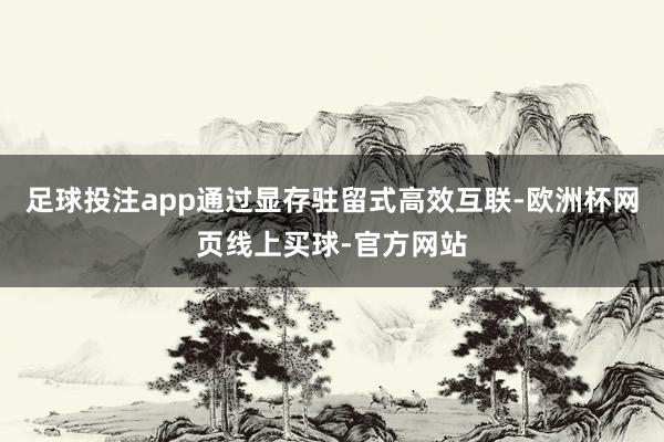 足球投注app通过显存驻留式高效互联-欧洲杯网页线上买球-官方网站