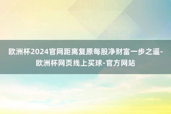 欧洲杯2024官网距离复原每股净财富一步之遥-欧洲杯网页线上买球-官方网站