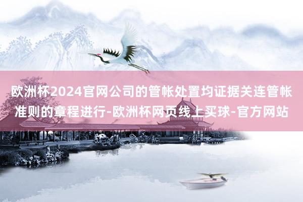 欧洲杯2024官网公司的管帐处置均证据关连管帐准则的章程进行-欧洲杯网页线上买球-官方网站
