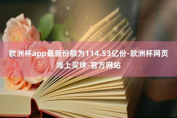 欧洲杯app最新份额为114.53亿份-欧洲杯网页线上买球-官方网站